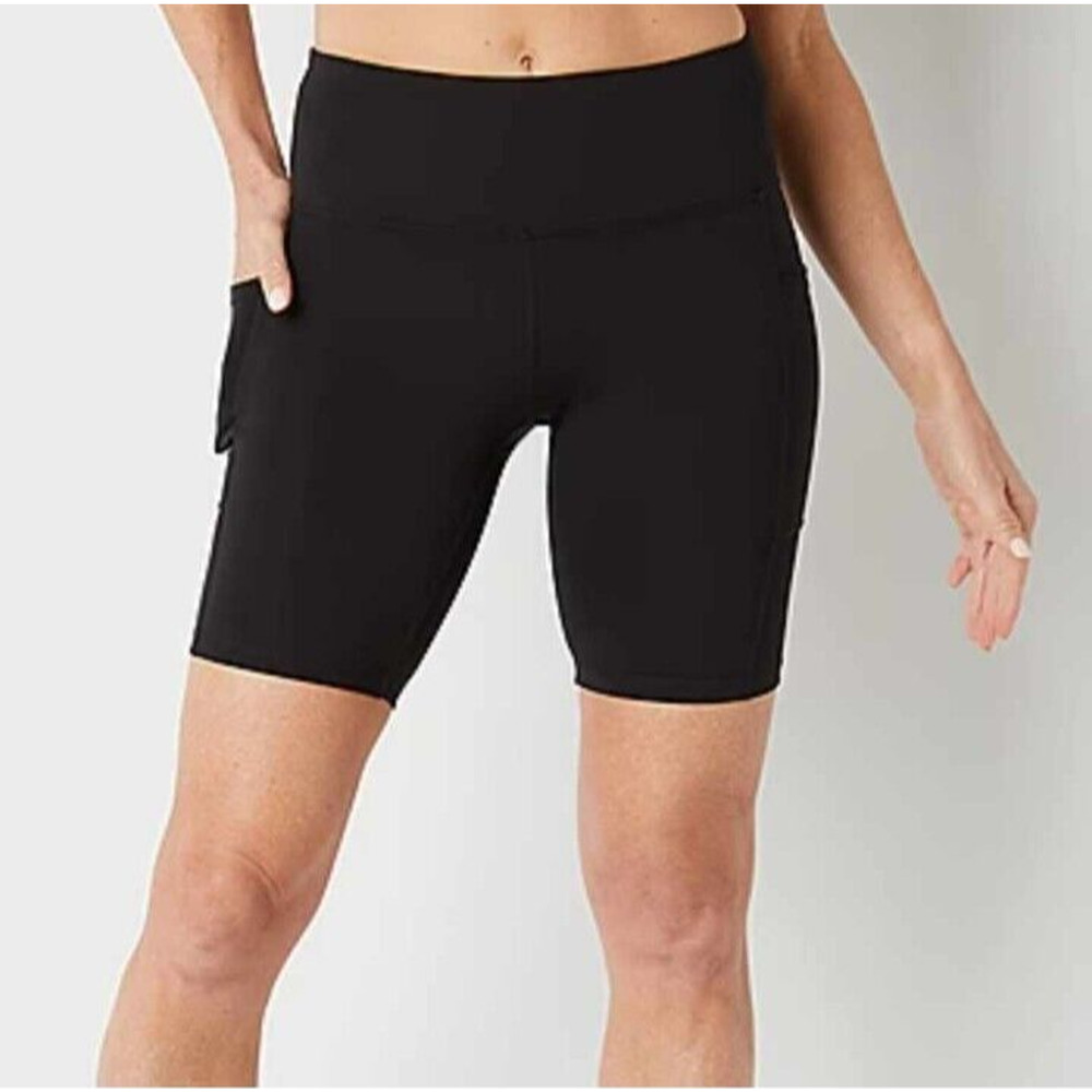NWT Xersion Black Fitted 8" Shorts Size Small